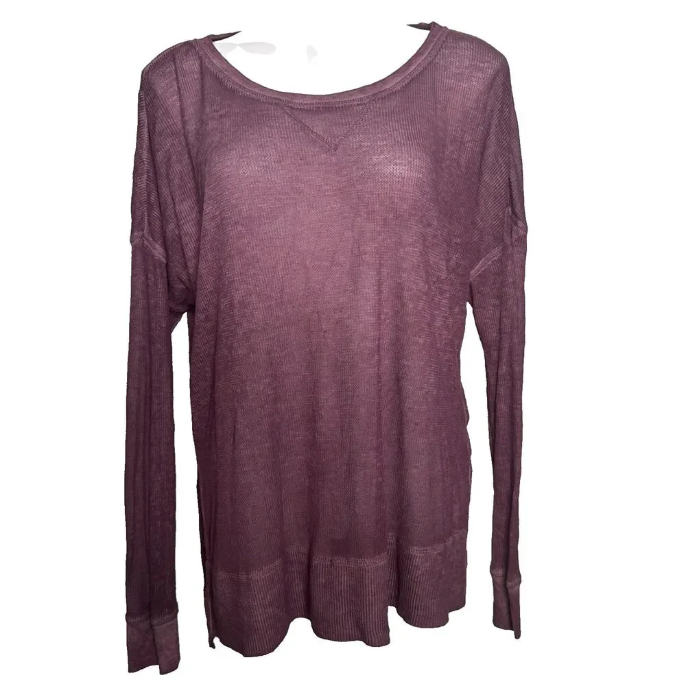 Z Supply Emerson Thermal M Whimsigoth 90s Grunge Boho-Chic Loungewear Gorpcore